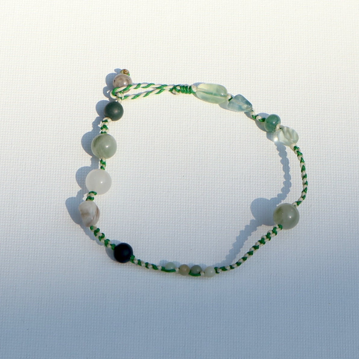 002 Green Natural Gems Bracelet