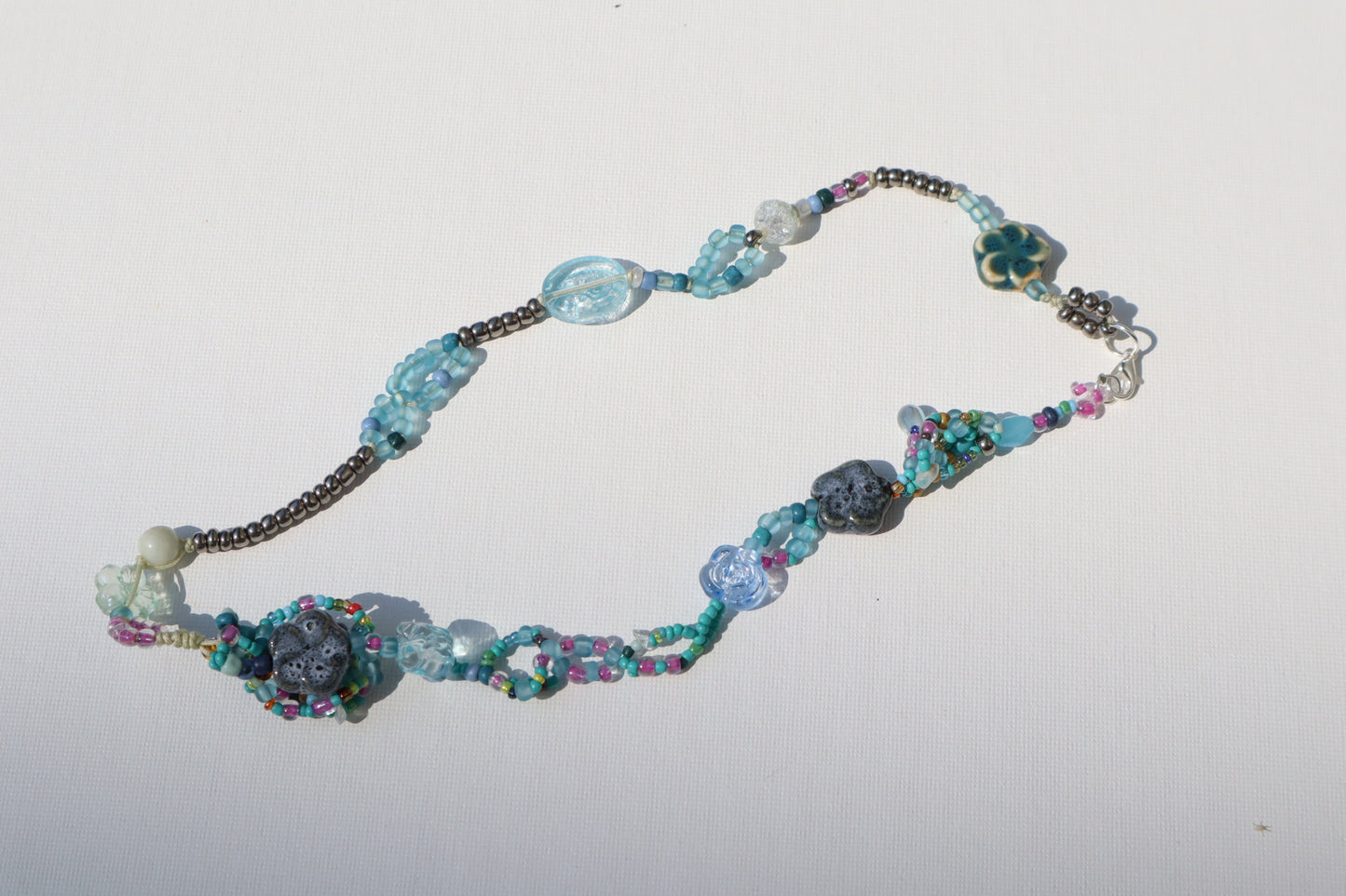 006 Ceramic Glass Beads Necklace